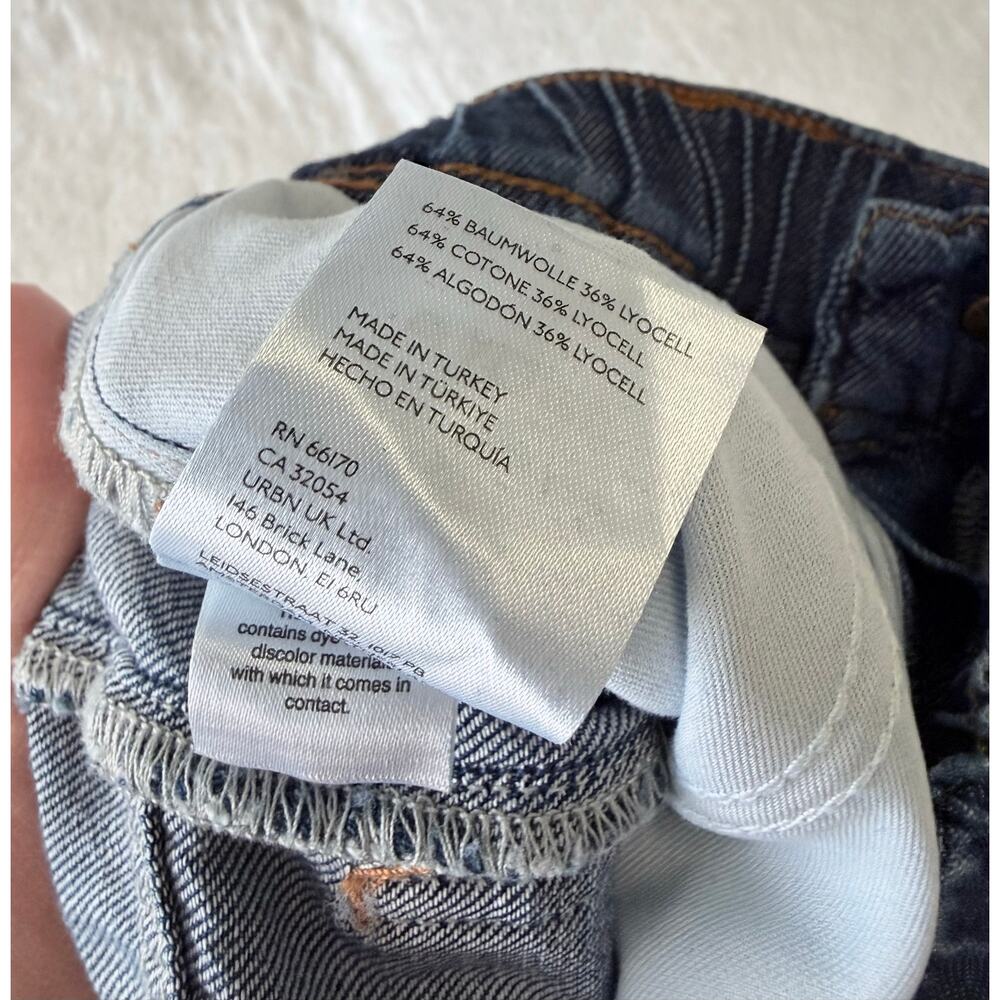 Pilcro | Women’s XS (30” inseam) | Wide Leg Drawstring Waist Jeans Medium Wash - Picture 5 of 9